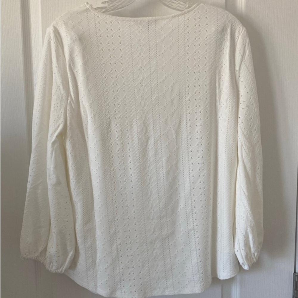 NEW Adrianna Papell Women 3/4 Sleeve Top Blouse - Picture 2 of 5